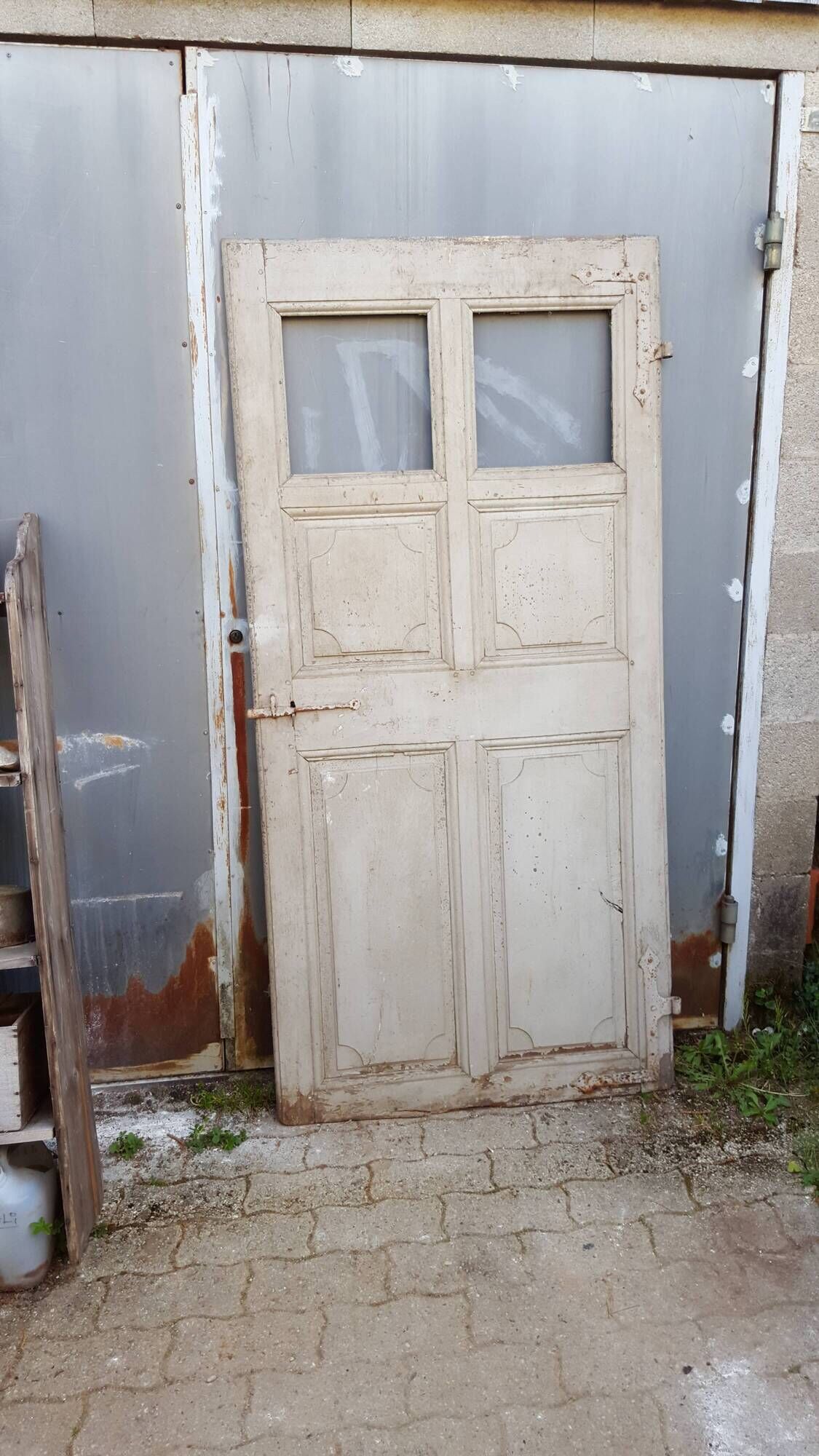 18th century glass door patina and original fittings