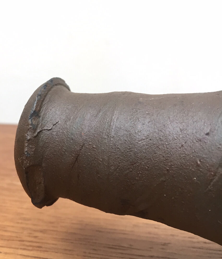 70s handmade sandstone bottle-vase