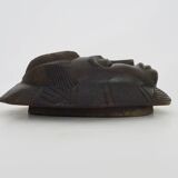 Wooden mask of the Baoulé ethnic group from Ivory Coast. African mask