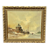 Landscape signed "Winter Ski". Oil on wood panel.
