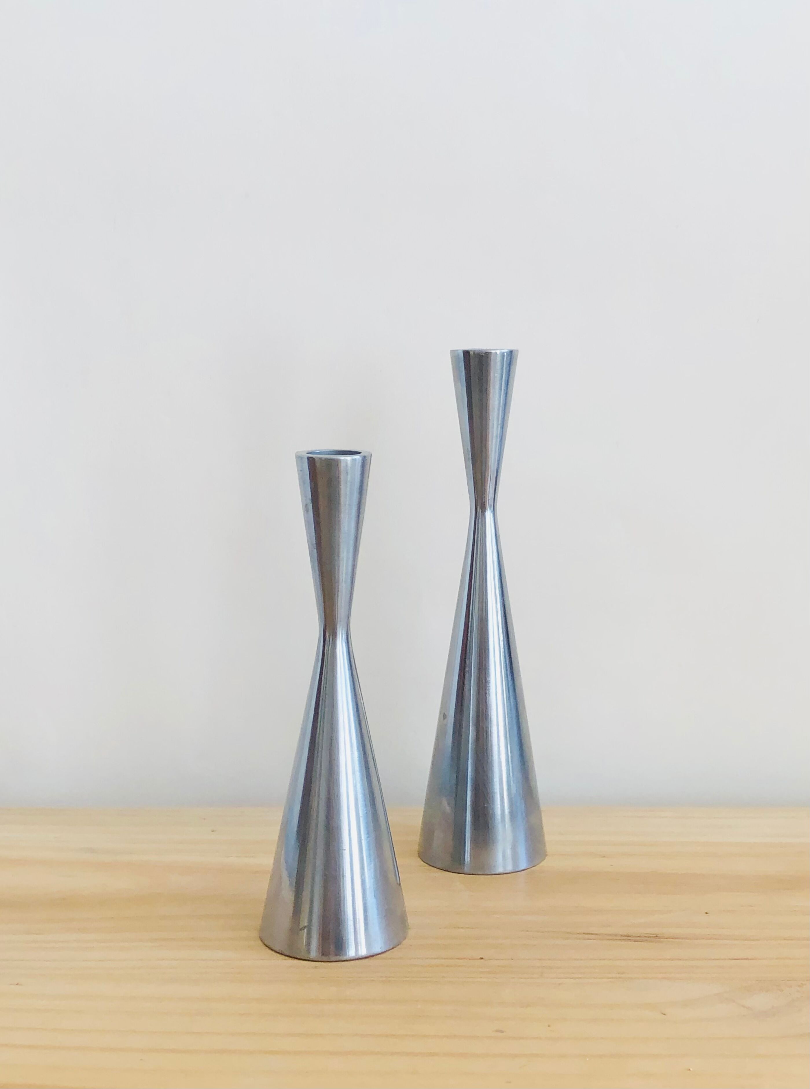 Duo of Diabolo candle holders by Erika Pekkari for Ikea 1990