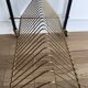 Vintage vinyl coffee table on wheels 1960