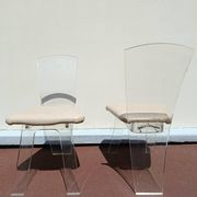 70s plexiglass chairs
