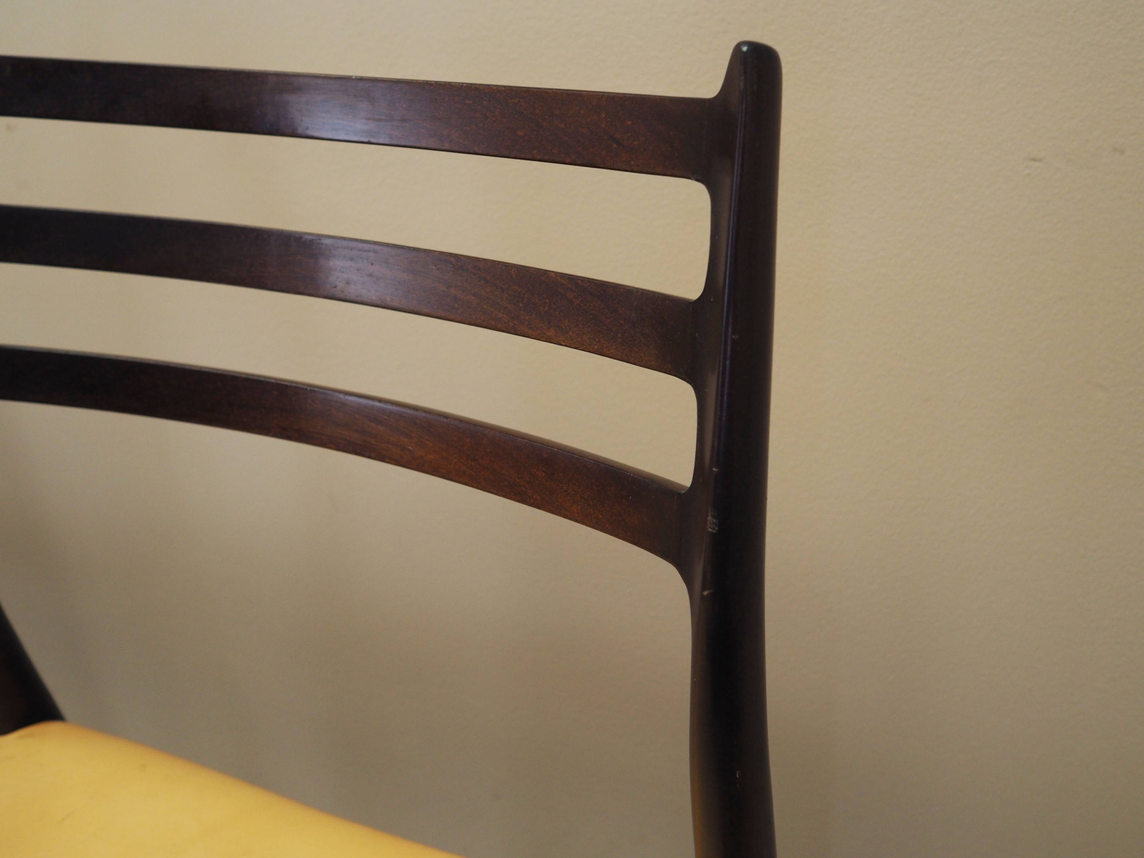 Set of six mahogany chairs, Danish design, 1960s, designer: Niels Otto Møll