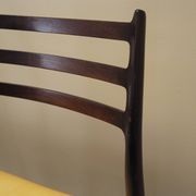 Set of six mahogany chairs, Danish design, 1960s, designer: Niels Otto Møll