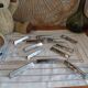 Old metal knife rests