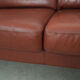 Brown leather sofa, Danish design, 1960s, production: Denmark