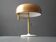 1960's heavy XXL Staff table lamp with swivel joint and brass shade