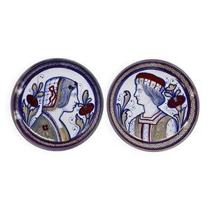 Paire d’assiettes Gualdo