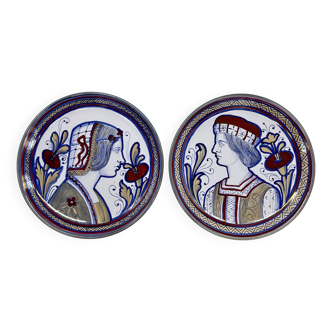 Pair of Gualdo Tadino plates