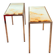 Pair of Italian Console Tables in Marble and Chrome, 1970s