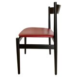 Italian Modern Dining Chairs Set of Six, Gianfranco Frattini for Cassina, Italy 1960 's