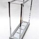 Art Deco umbrella holder in chromed metal