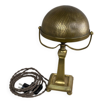 Brass table lamp in the style of Viennese Secession.