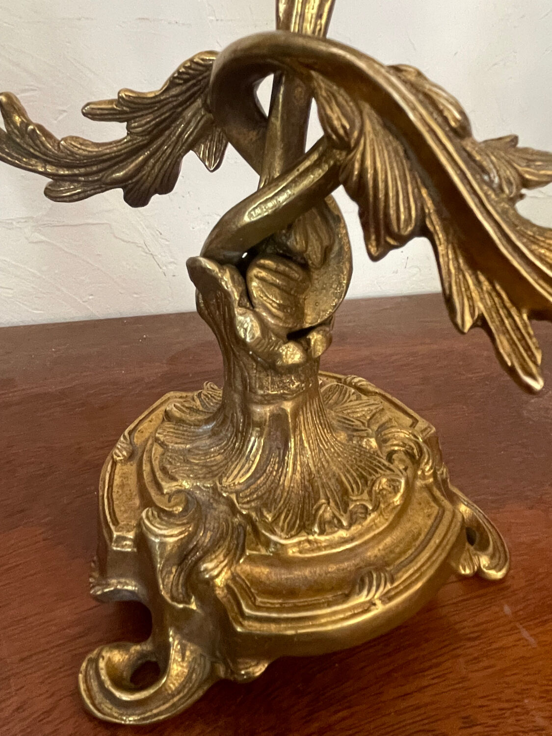 Pair of bronze candlesticks