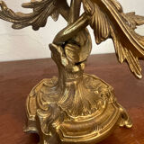 Pair of bronze candlesticks