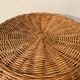 Vintage stool in rattan and woven wicker