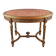 Louis XVI style oval table with marble top, 19th century