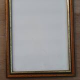 Set of 2 wooden frames with gilded edging
