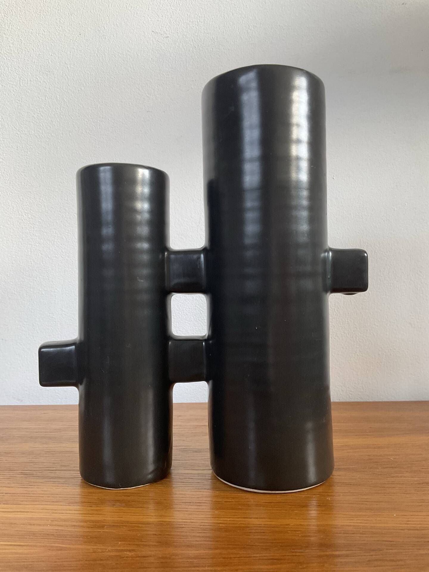 Vintage Modernist style glazed ceramic vase
