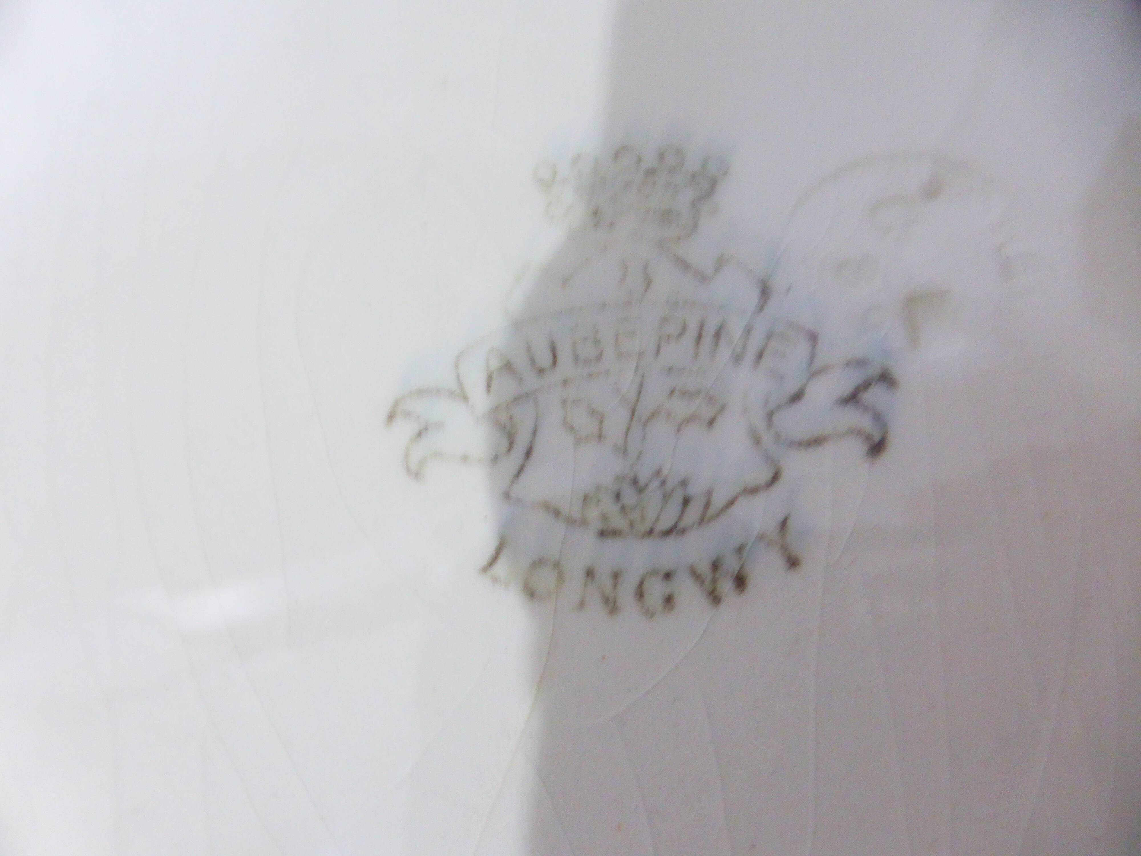 4 Longwy soup plates, Hawthorn pattern 211260
