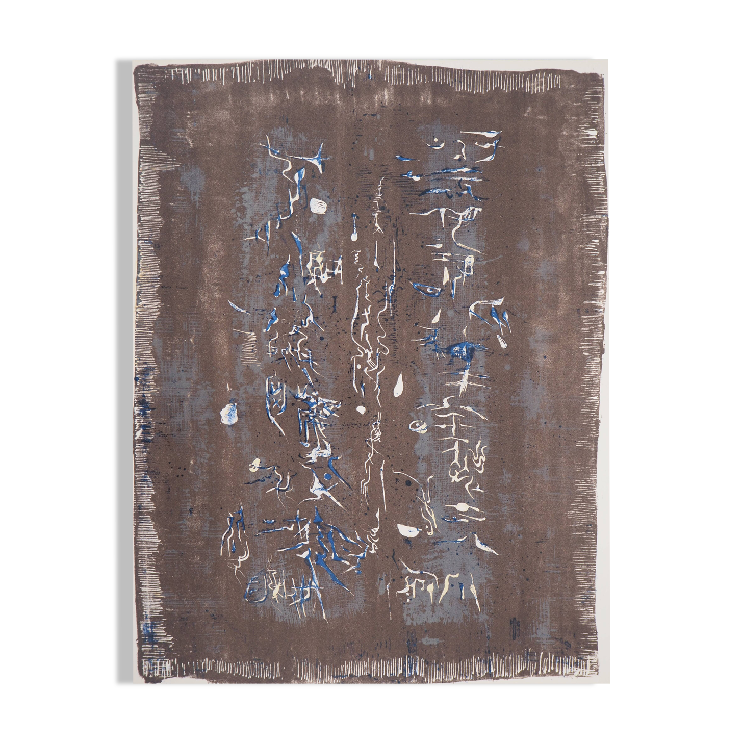 Zao wou-ki: plastic writing - original lithograph