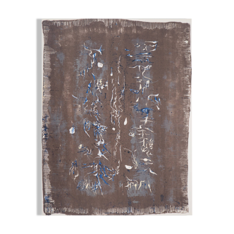 Zao wou-ki: plastic writing - original lithograph