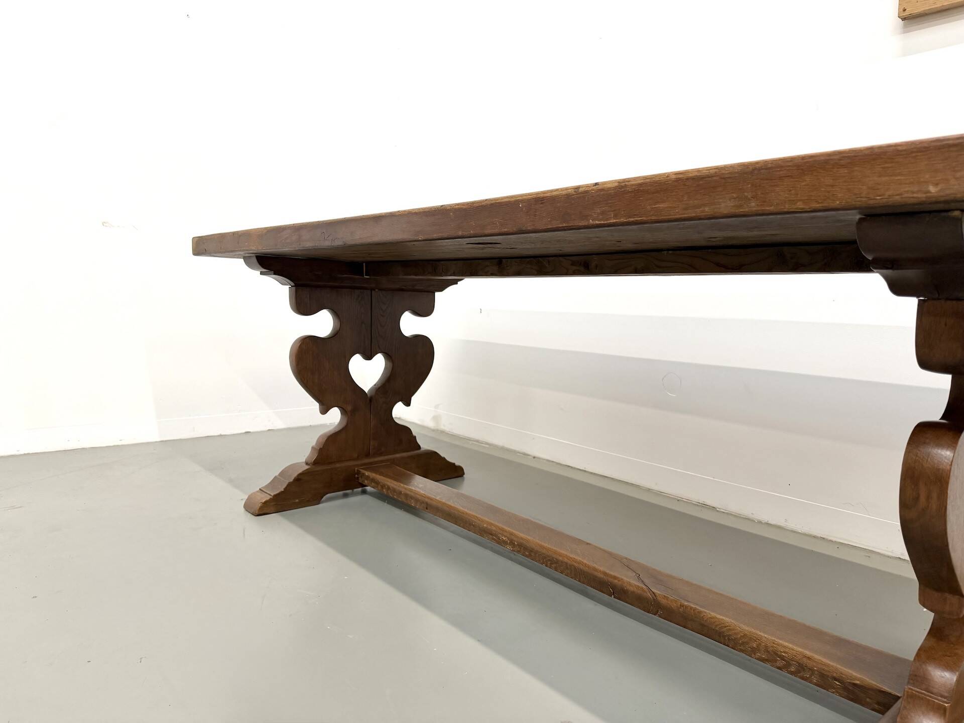Table de monastère en chêne, circa 1900