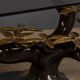 Striking mid 20thc belgian bonsai tree coffee table, willy daro c.1970