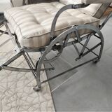 Wilson's adjustable folding chair made of steel produced in 1871