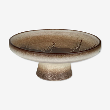 Artisanal ceramic compote bowl "Serra", 1960