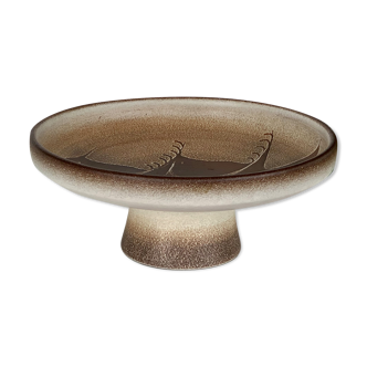 Artisanal ceramic compote bowl "Serra", 1960