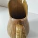 Corn cob earthenware pitcher – golden highlights