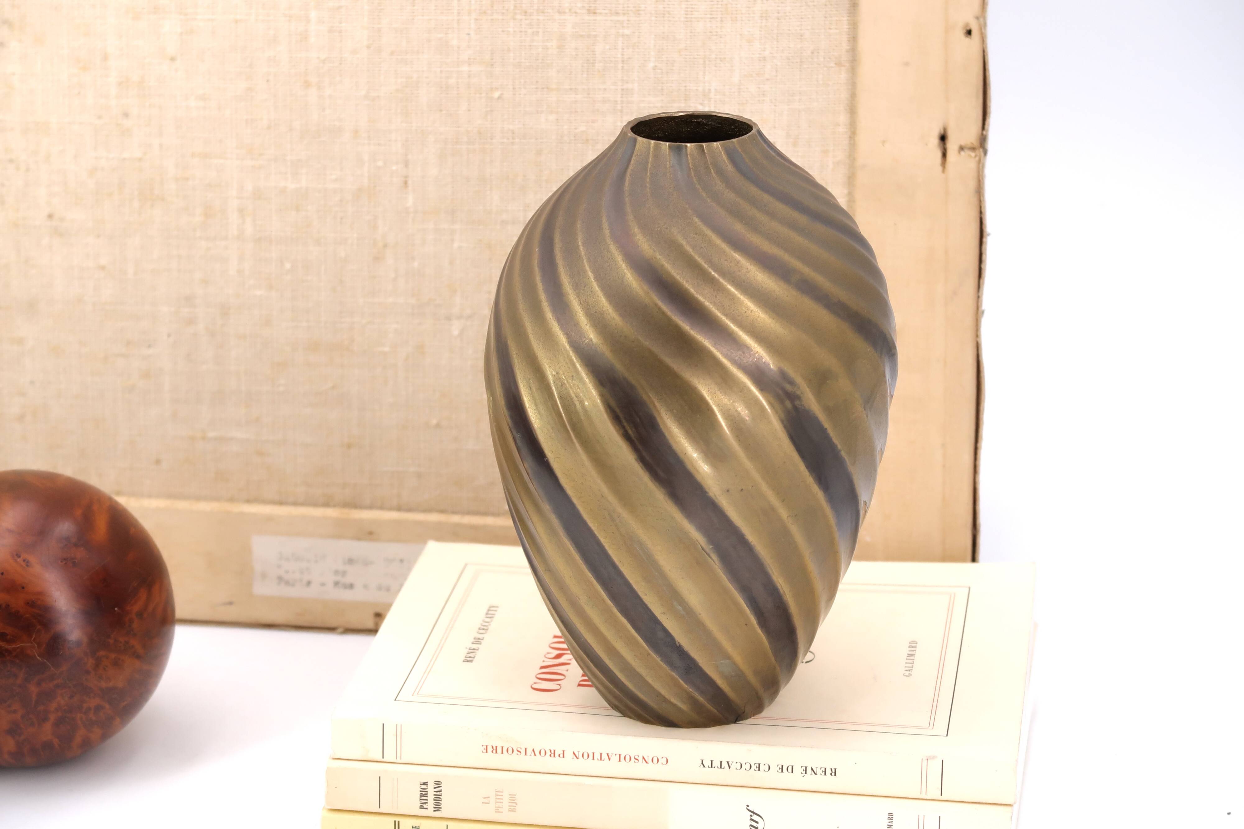 Brass vase, 1970s