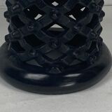 African ebonised Bamileke low stool, Cameroon, 1970s