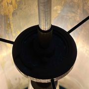 Brass tube pendant lamp in mid-century style, 1960s.
