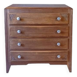 Vintage art deco chest of drawers 1940 - 1950