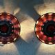 Modernist Scandinavian ceramic art wall lights or sconces, 1960s, set of 2