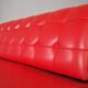 Red leatherette sofa, 1970s