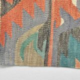 Tapis Kilim Anatolien Vintage – Tissé Main, Motifs Géométriques, 163x290 Cm