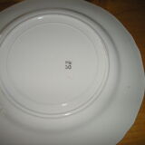 Service d'assiettes en faience pour 6 personnes : 12 pièces