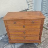 Handcrafted 5-drawer chest of drawers from the early 20th century