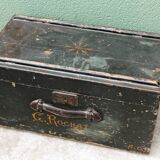 Ancienne malle de voyage en bois