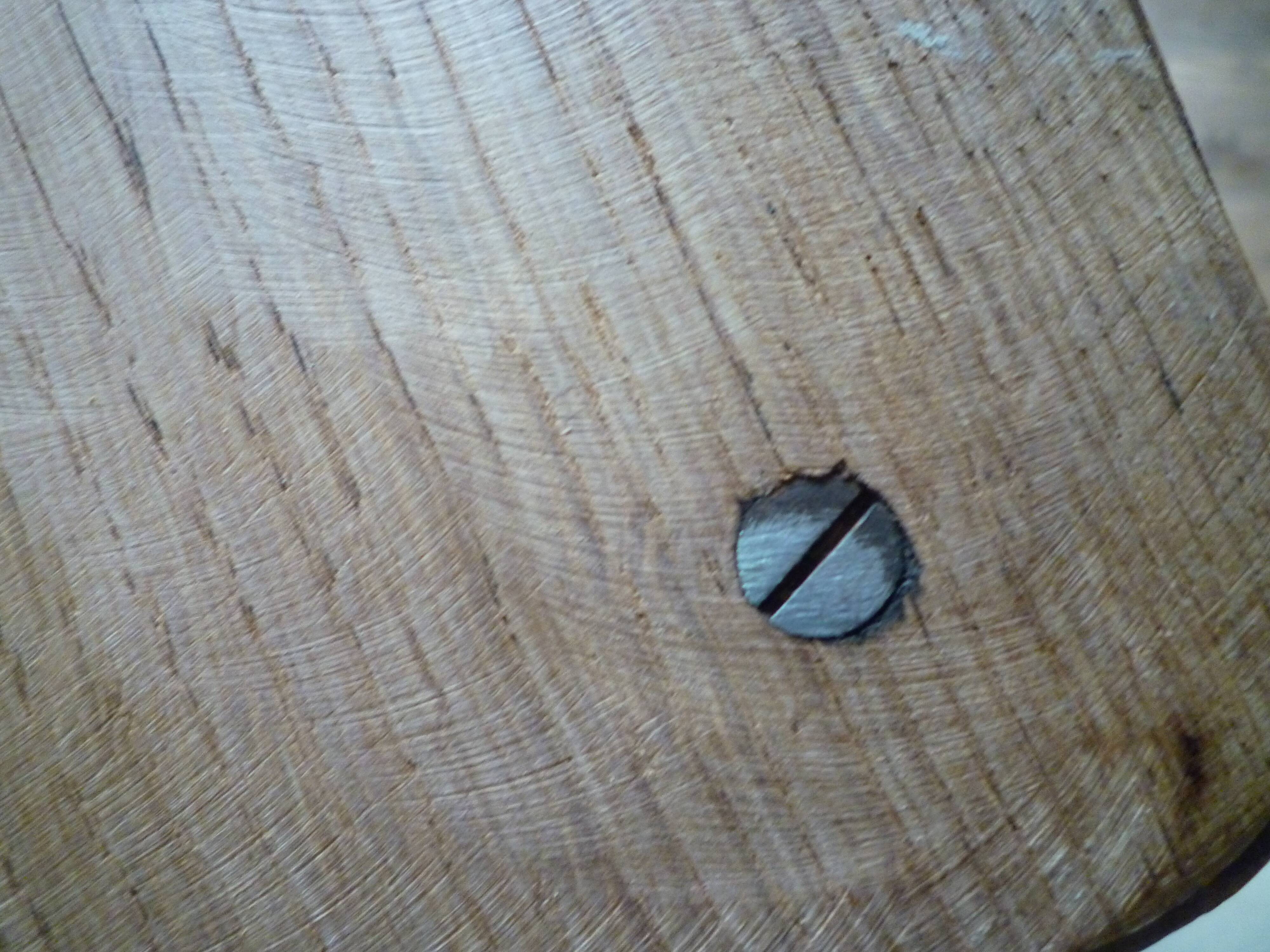 Small rustic country low cabinet in solid light oak