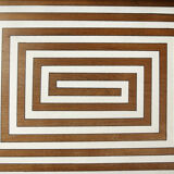 Cart bar teak with pattern maze 1960 s