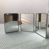 Old barber triptych mirror year 50