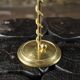 Pair of Art Deco twisted brass candlesticks, France, 1930s