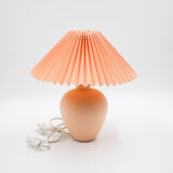 Bedside lamp and its pleated lampshade 90s