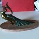 Bookhouse. Art Nouveau signed TED peacocks.