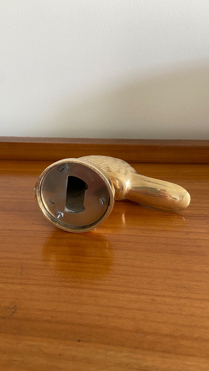 Vintage brass bottle opener duck head